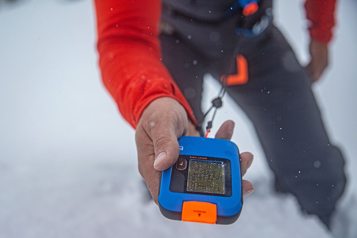 Backcountry skiing (using avalanche beacon)